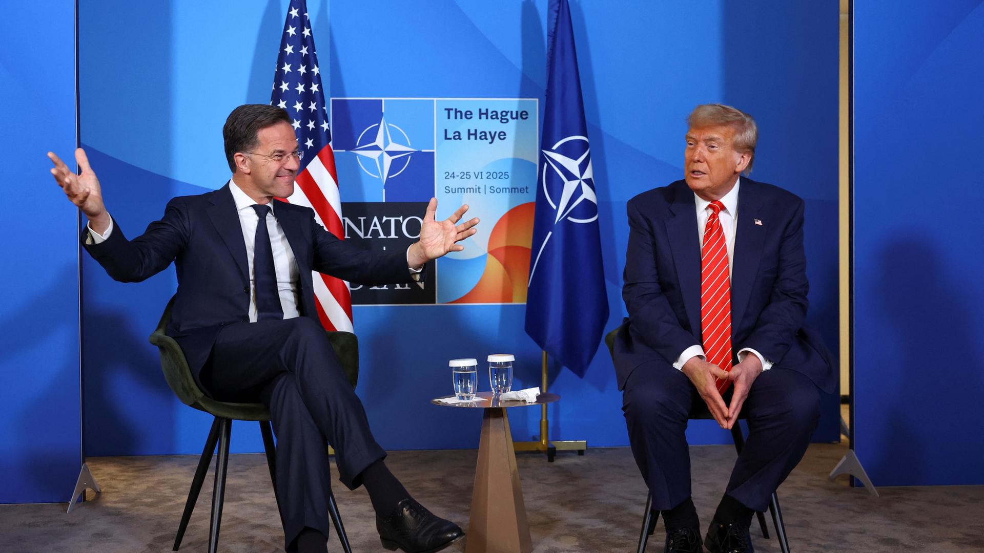 Mark Rutte und Donald Trump beim NATO-Gipfel | REUTERS