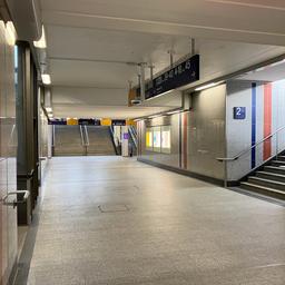 Blick in eine Unterführung im Hauptbahnhof Kaiserslautern