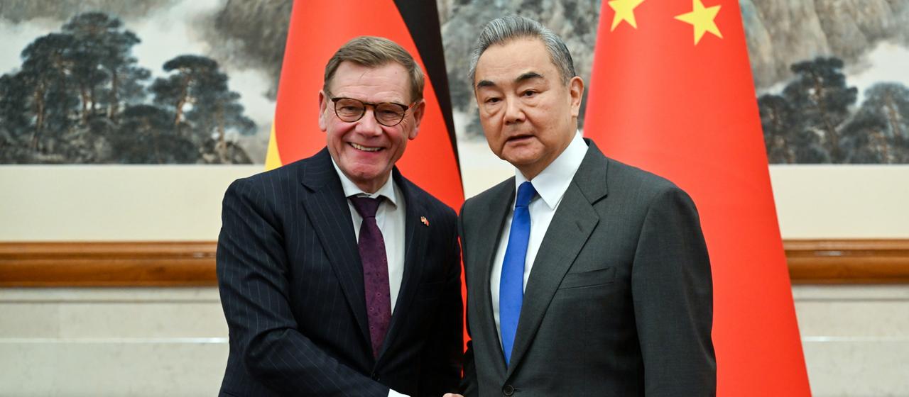 Johann Wadephul und Wang Yi