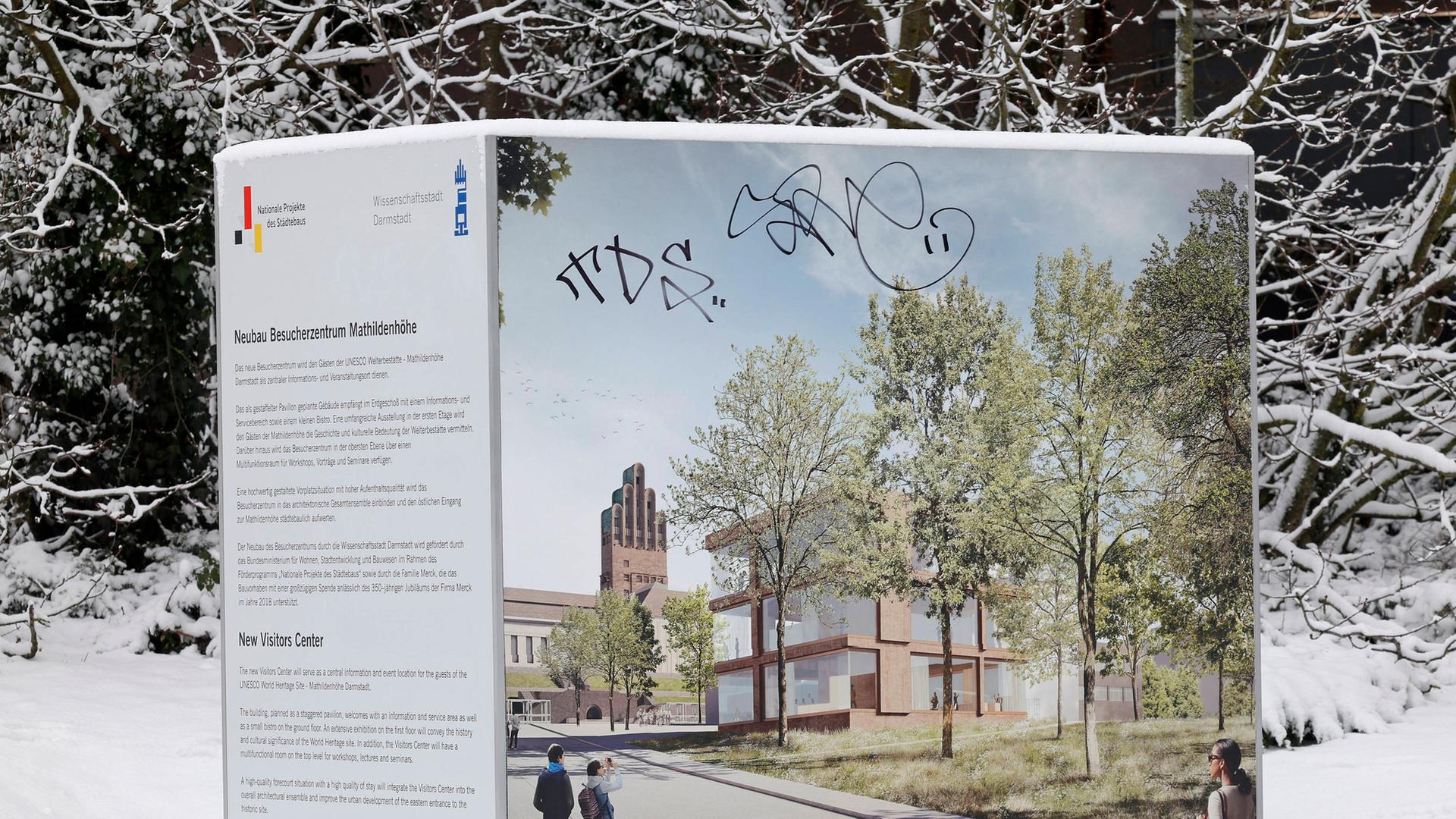 Umstrittenes Informationszentrum: Darmstadt stoppt Bauprojekt an Mathildenhöhe