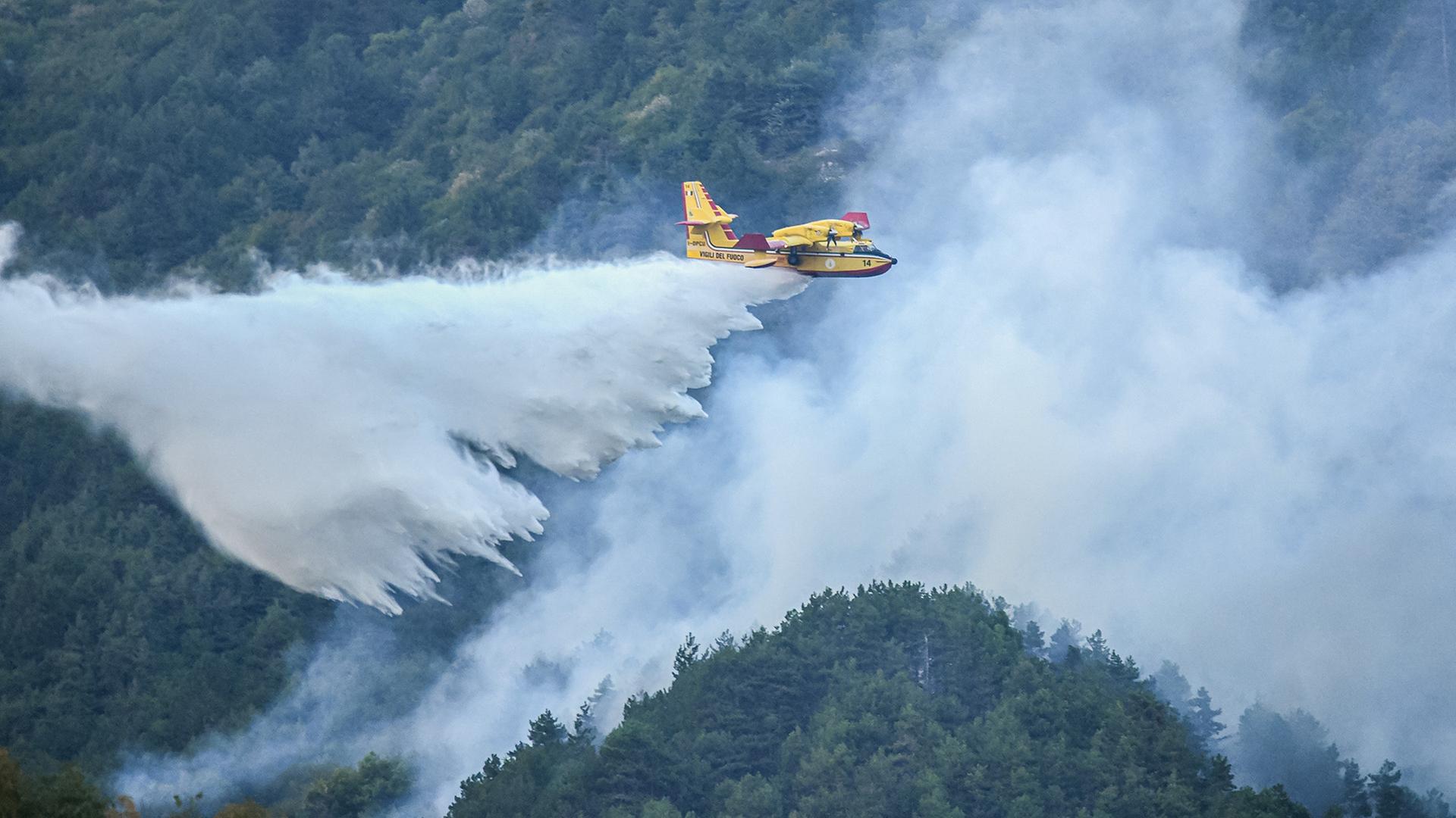 Waldbrand am Gardasee unter Kontrolle Waldbrand am Gardasee unter Kontrolle