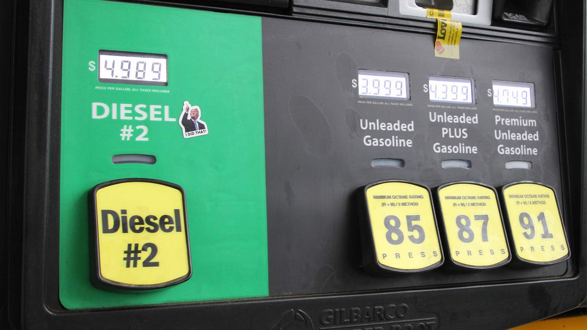 ZapfsÃ¤ule an einer Tankstelle in den USA | picture alliance / Sipa USA