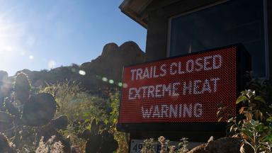Gesperrter Wanderweg in Camelback Mountain in Phoenix, Arizona.