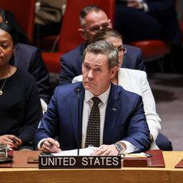 Der US-amerikanische UN-Botschafter Mike Waltz im Sicherheitsrat.