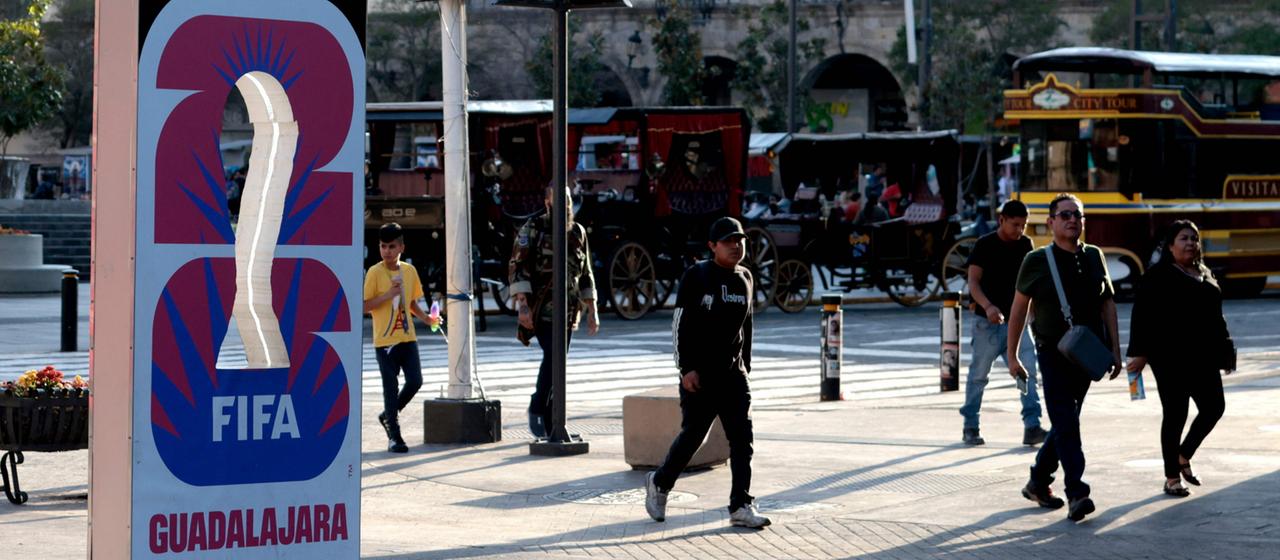 Countdown zur WM in Guadalajara, Mexiko.