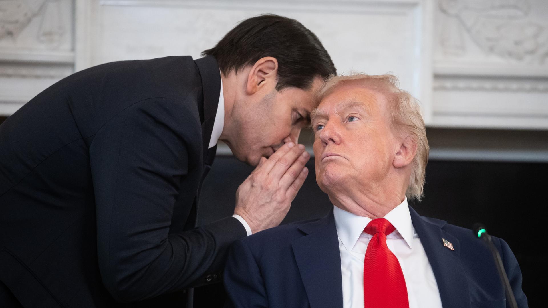 Marco Rubio informiert Donald Trump ber die Entwicklungen in Nahost | EPA