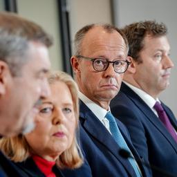 Markus Söder, Bärbel Bas, Friedrich Merz und Lars Klingbeil