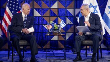 Joe Biden und Benjamin Netanyahu in Tel Aviv (Archivbild )