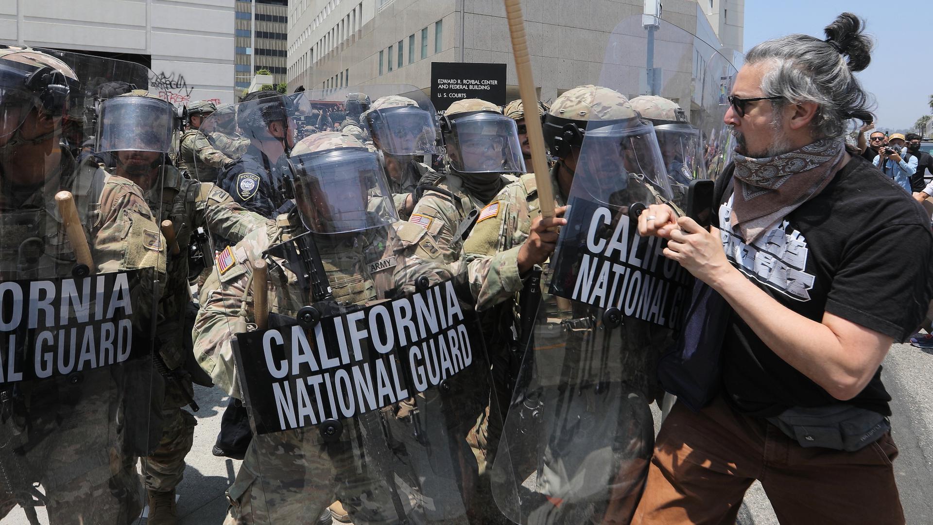 Die Nationalgarde in Los Angeles