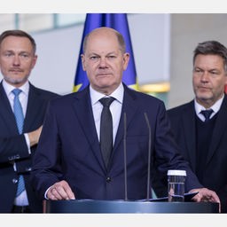 Christian Lindner, Olaf Scholz und Robert Habeck
