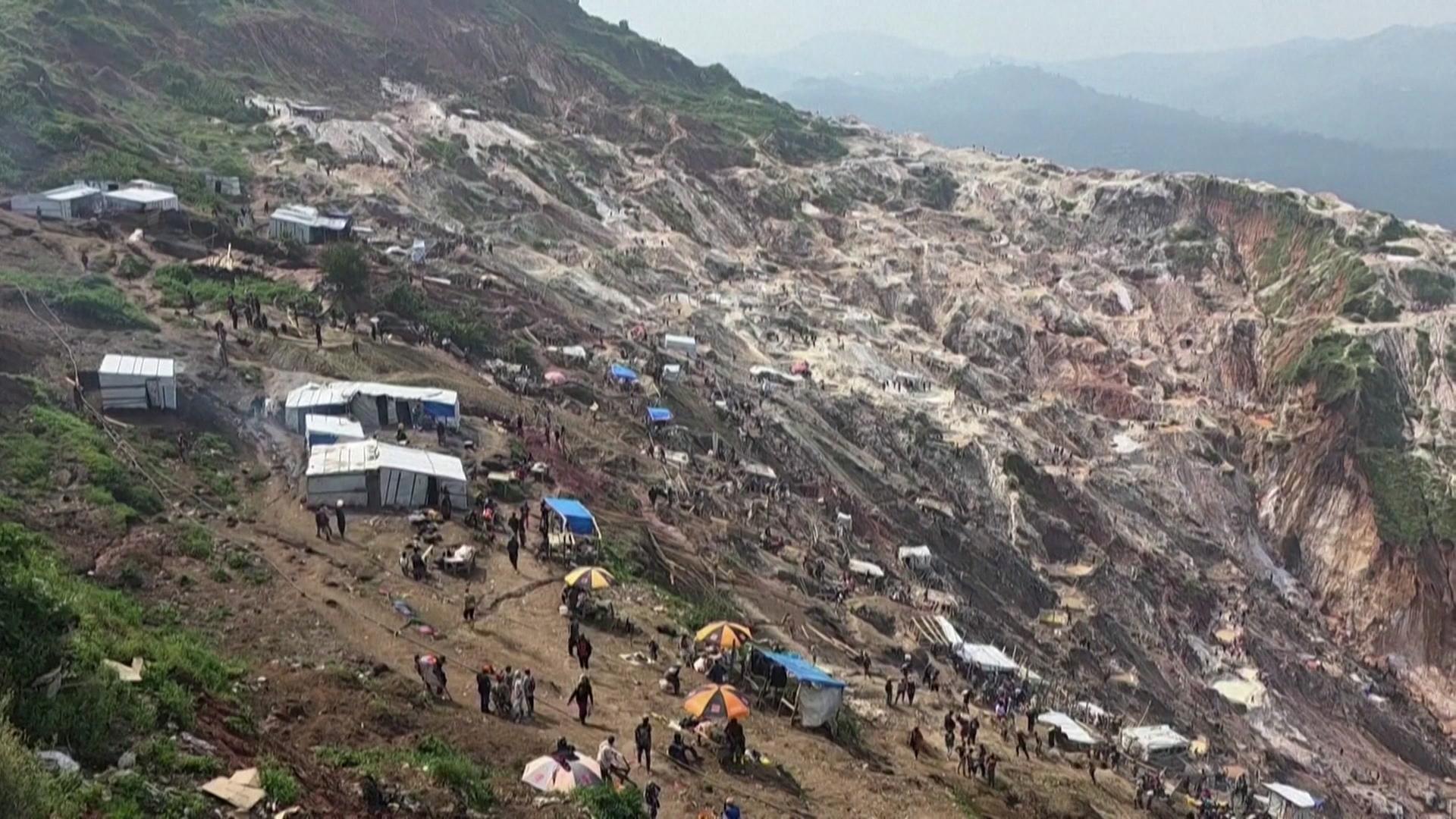 Das Gelände der Coltan-Mine Rubaya in Nord-Kivu  | AFP