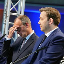 Markus Söder, Friedrich Merz, Lars Klingbeil und Saskia Esken