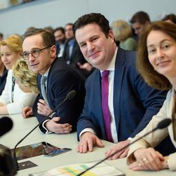 Zusammenkunft der SPD-Fraktion im Reichstagsgebäude