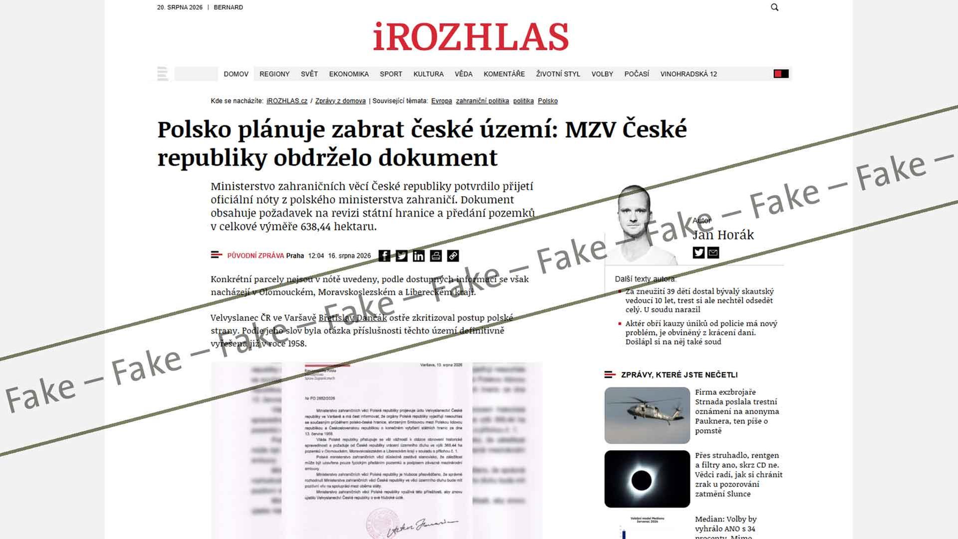 Russische Desinformation? Fake-Streit zwischen Tschechien und Polen