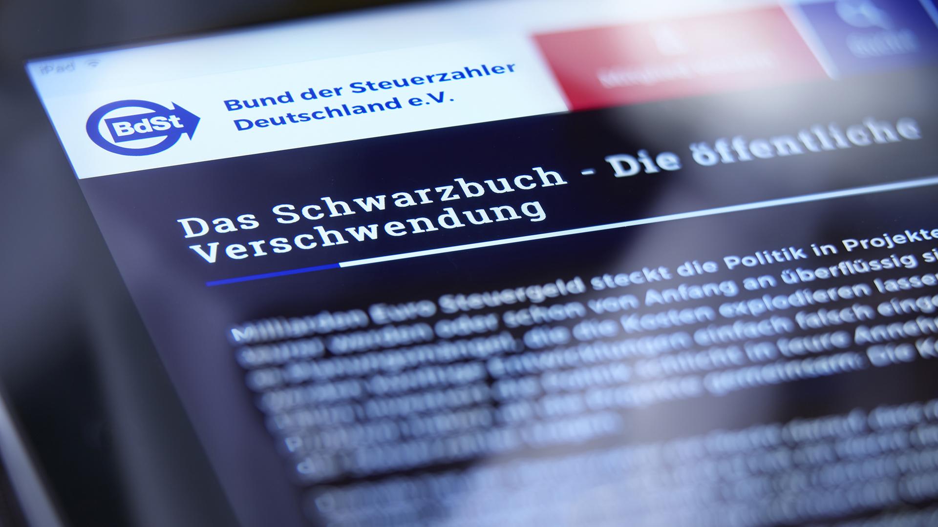 Steuerzahlerbund prangert Verschwendung öffentlicher Gelder an