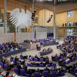 Olaf Scholz hät eine Rede im Deutschen Bundestag