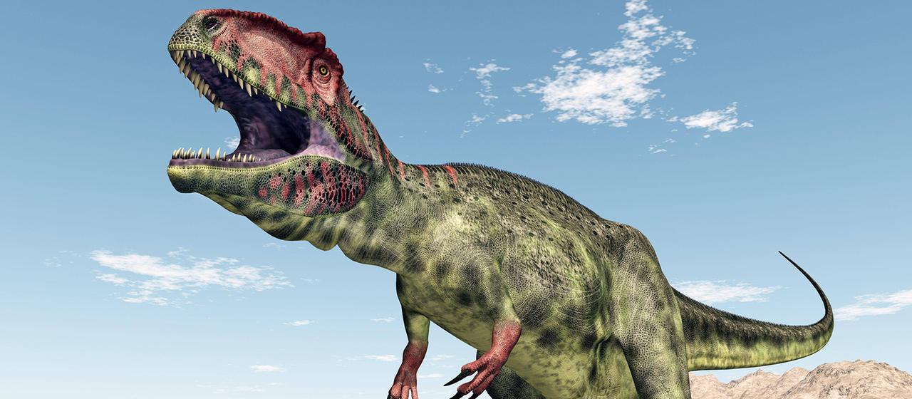 Grafische Darstellung eines Giganotosaurus.