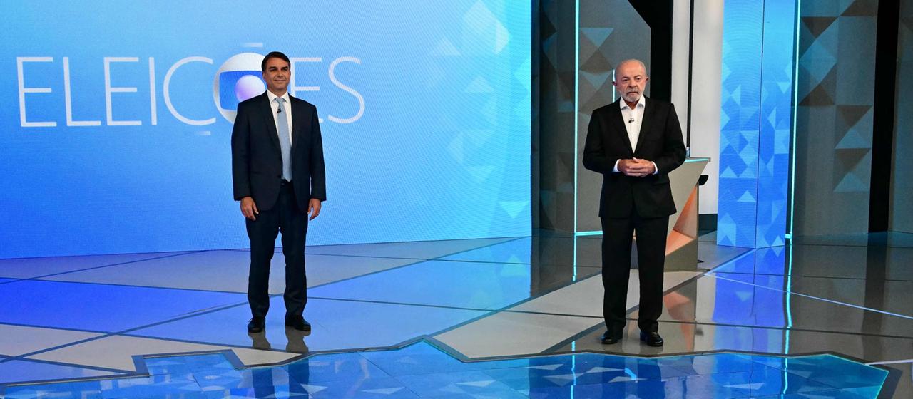 Flávio Bolsonaro und Lula da Silva