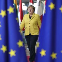 Bundeskanzlerin Angela Merkel kommt zum EU-Gipfel.