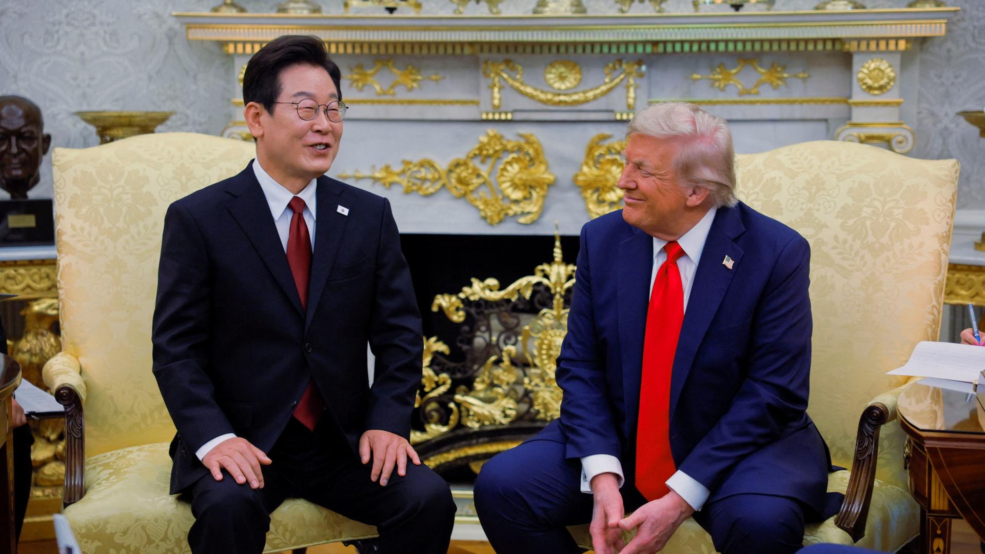 Lee Jae Myung und Donald Trump im Oval Office | REUTERS