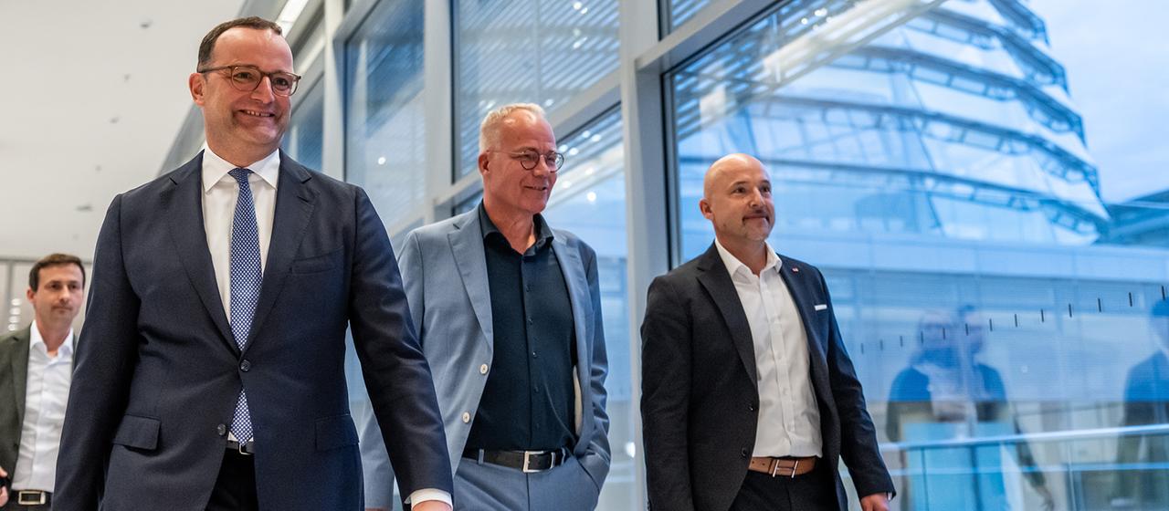 Jens Spahn, Mathias Miersch und Alexander Hoffmann