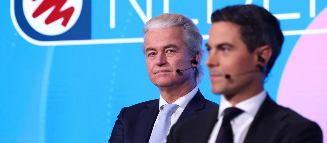 Geert Wilders und Rob Jetten (rechts). (Archivbild vom 28.10.2025)