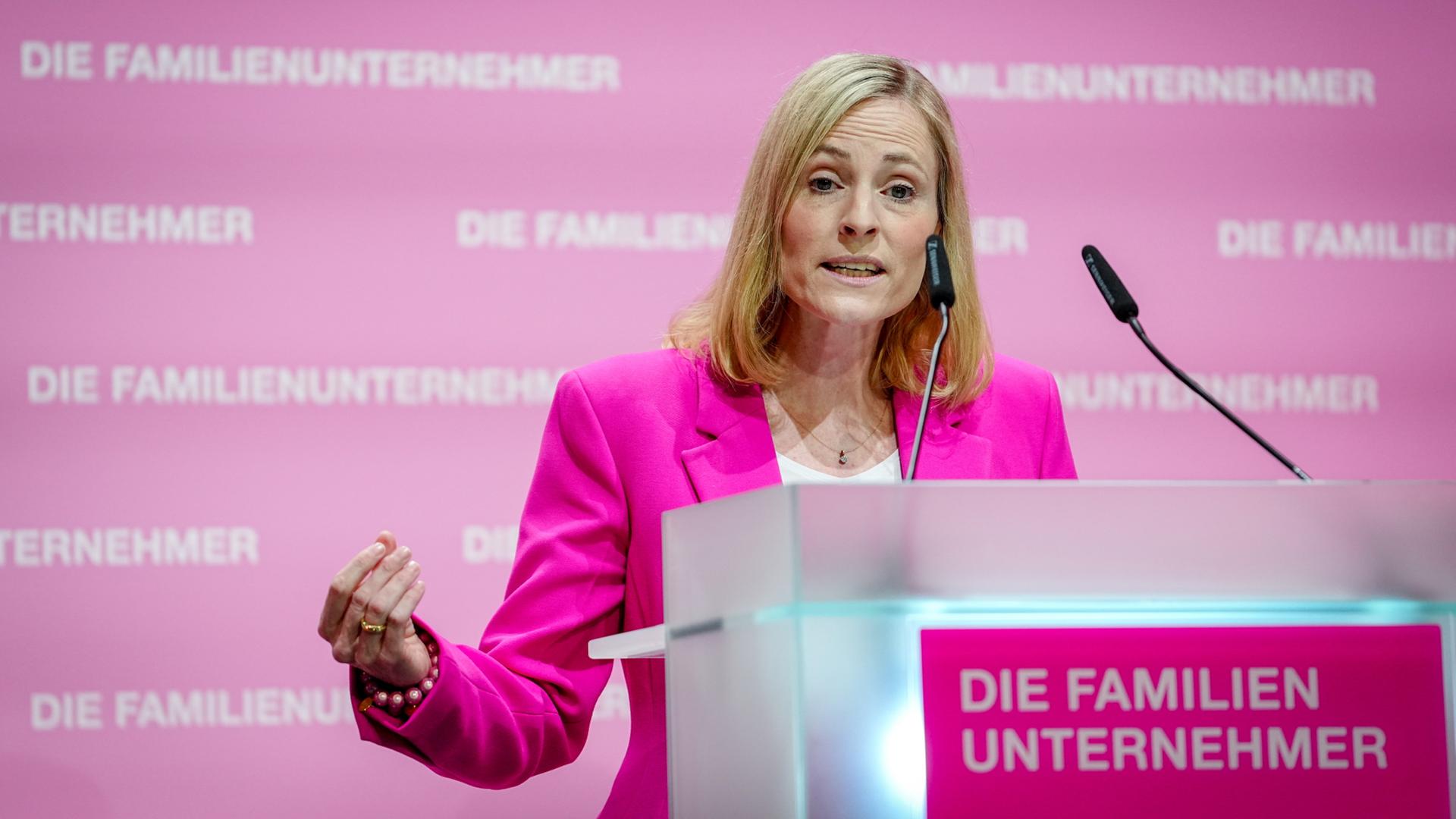  Marie-Christine Ostermann Präsidentin des Wirtschaftsverbands Die Familienunternehmer | dpa