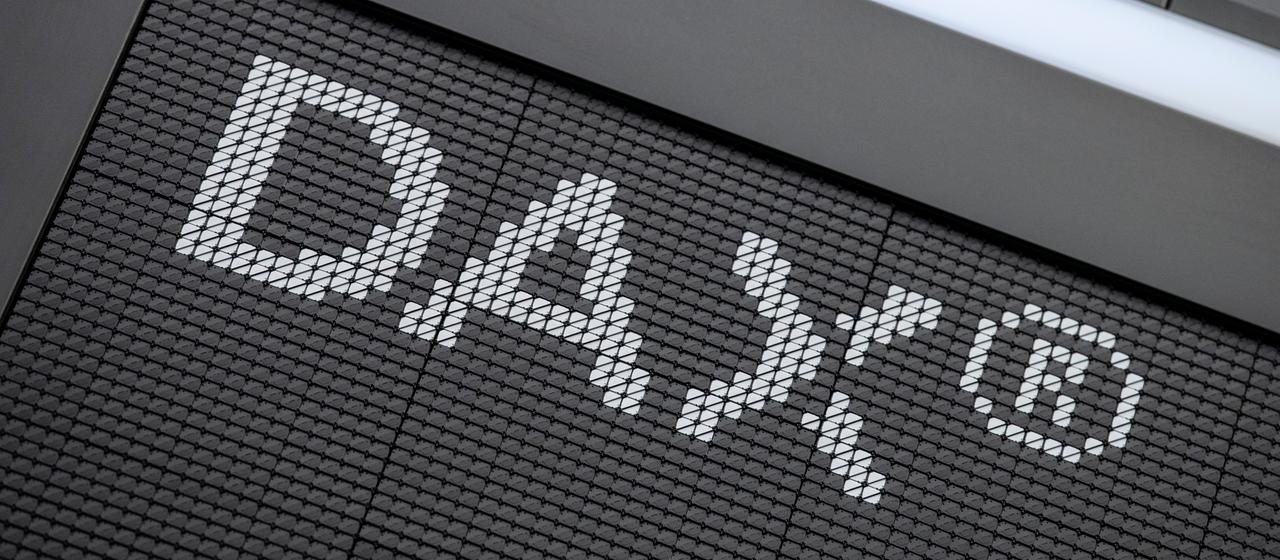 Schriftzug des Deutschen Aktienindex DAX