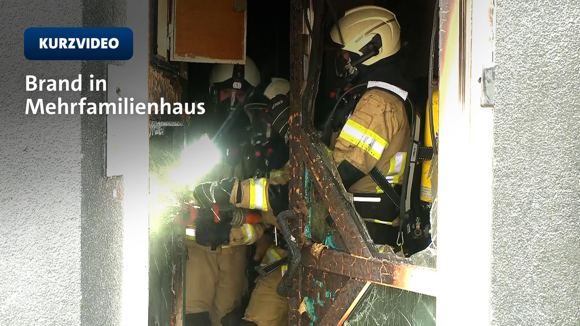 Brand in Wittener Mehrfamilienhaus