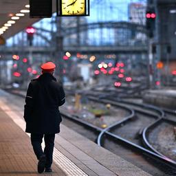 Leere Bahnsteige am Hauptbahnhof in München.