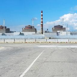 Blick auf das Atomkraftwerk in Saporischschja