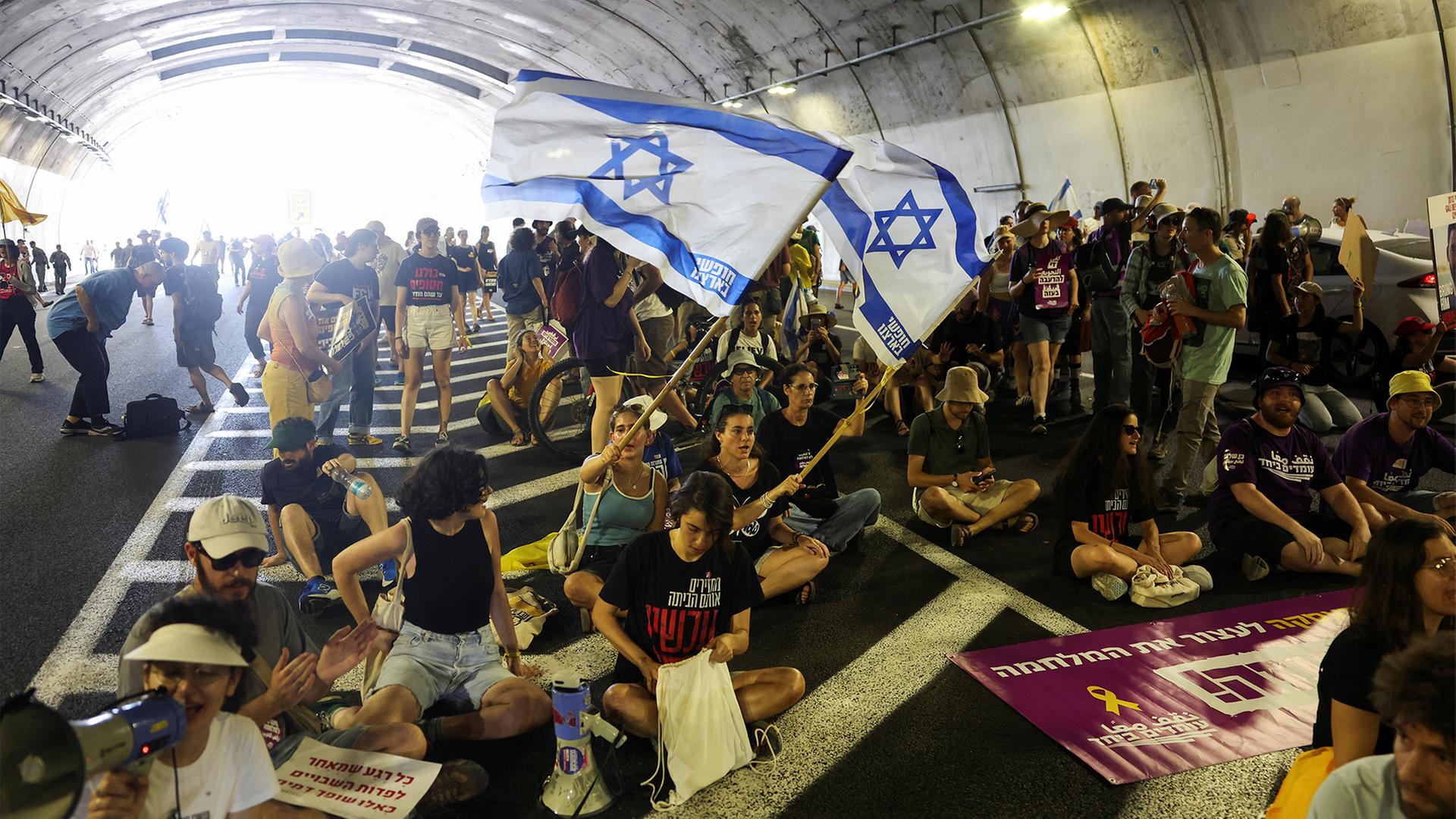 Generalstreik in Israel aus Solidarität mit den Hamas-Geiseln