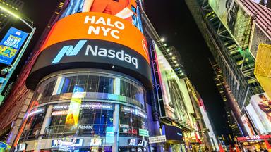 Nasdaq Leuchtreklame