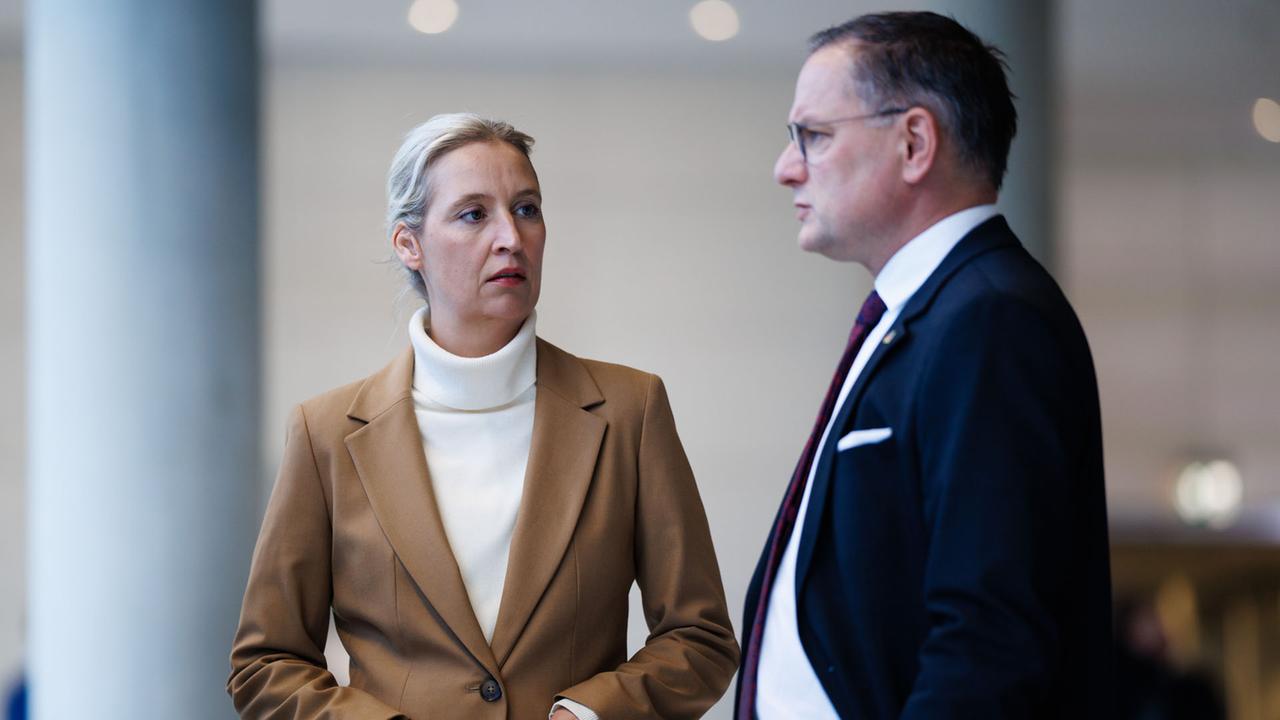 Alice Weidel i Tino Chrupalla — spór w AfD o Rosję