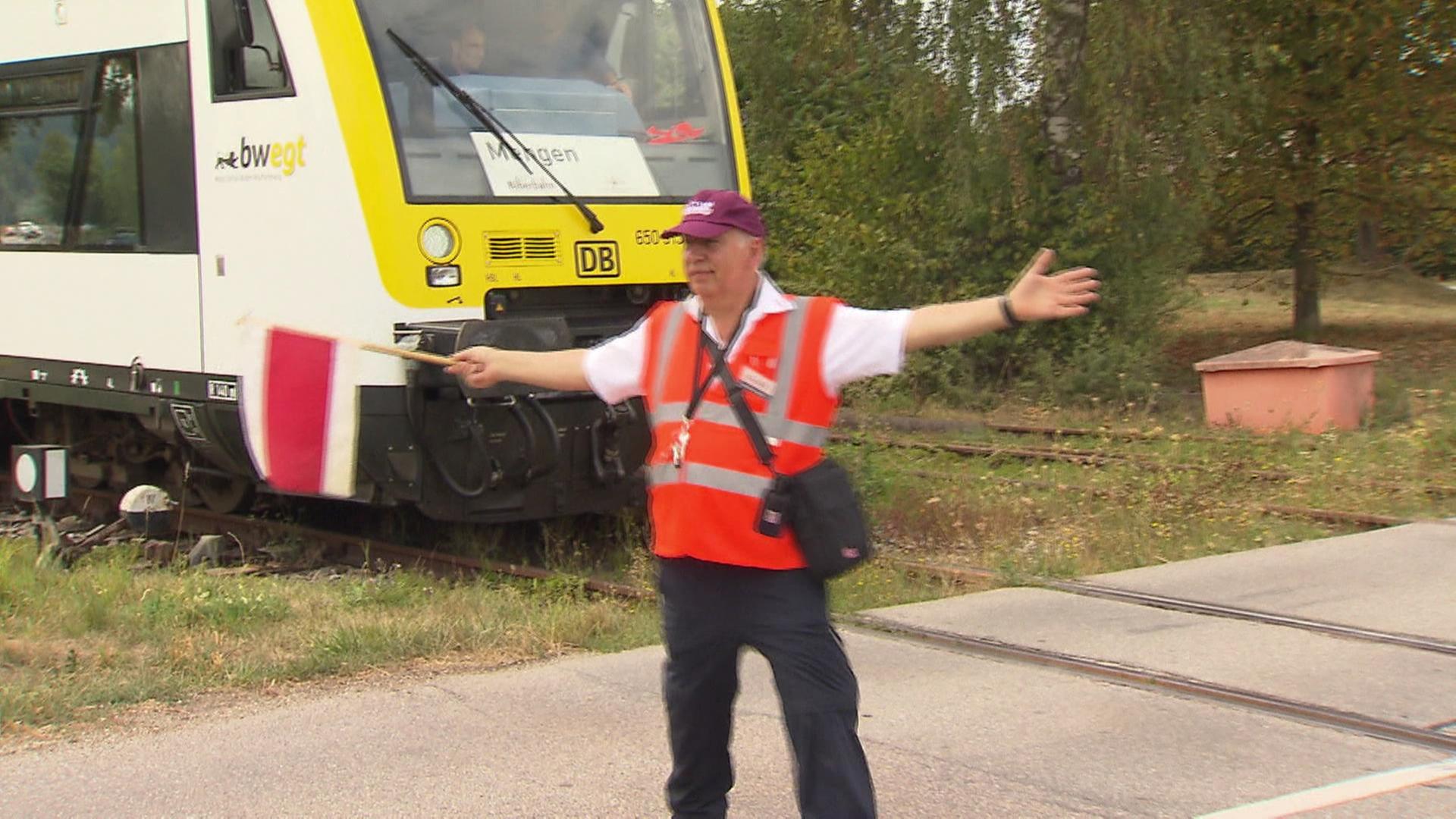 Bahnübergang einer Regionalbahn am Bodensee | SWR