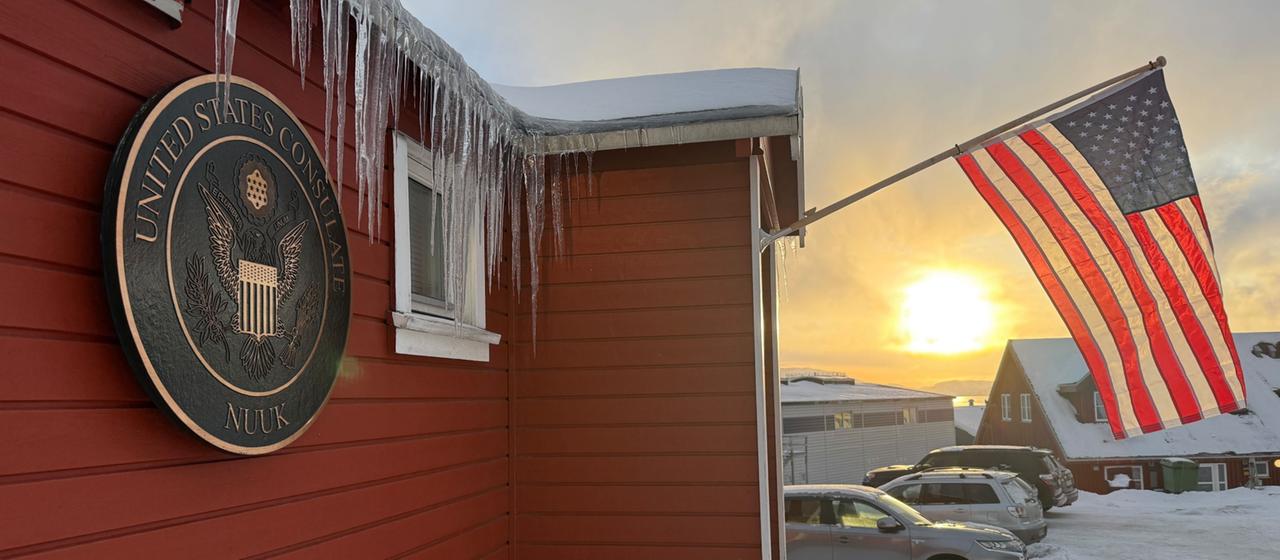 Das US-Konsulat in Nuuk, Grönland