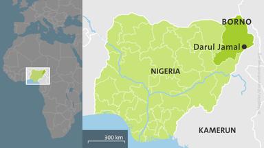 Karte: Darul Jamal in der Region Borno, Nigeria