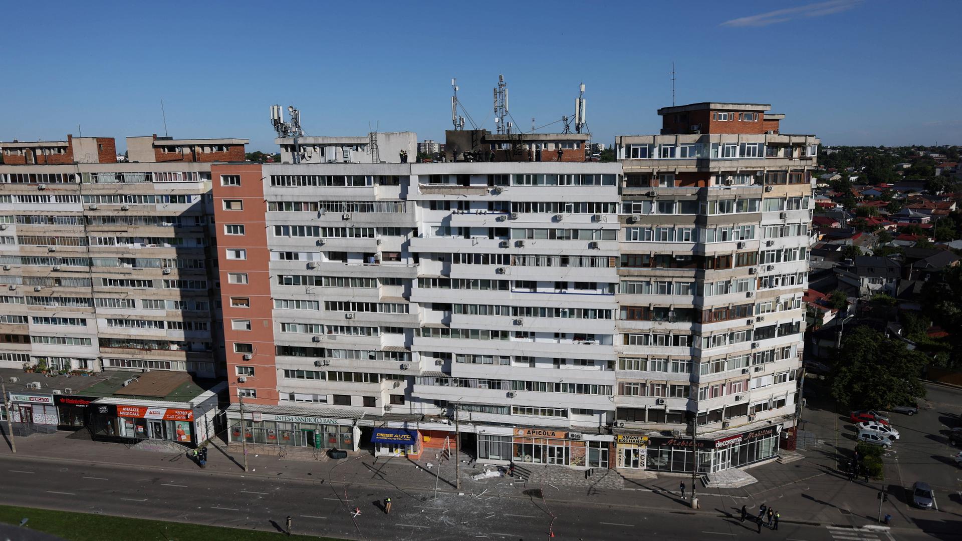 Blick auf einen Wohnblock in Galati. | via REUTERS