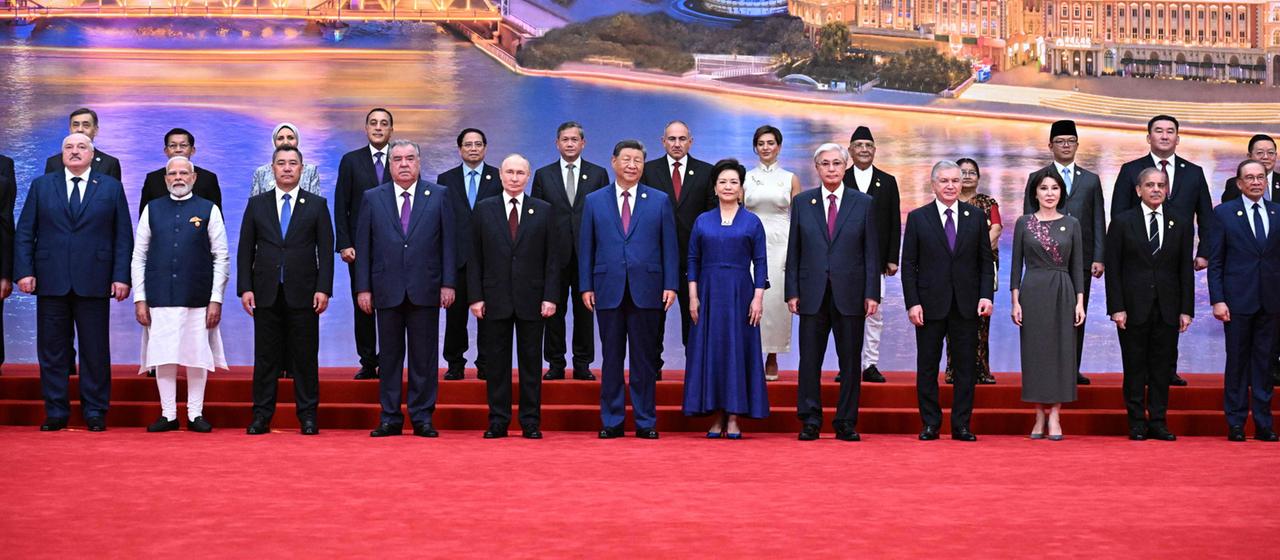 Staats- und Regierungschefs auf der Shanghaier Organisation für Zusammenarbeit | AFP Staats- und Regierungschefs auf der Shanghaier Organisation für Zusammenarbeit