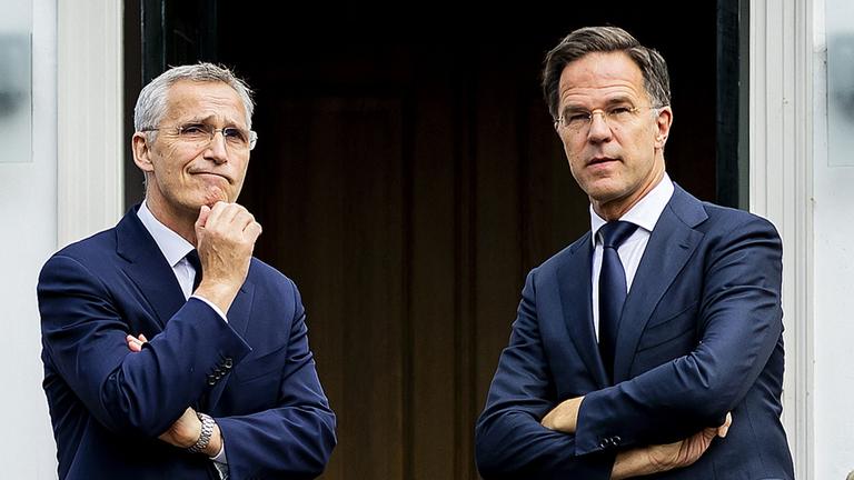 Jens Stoltenberg und Mark Rutte
