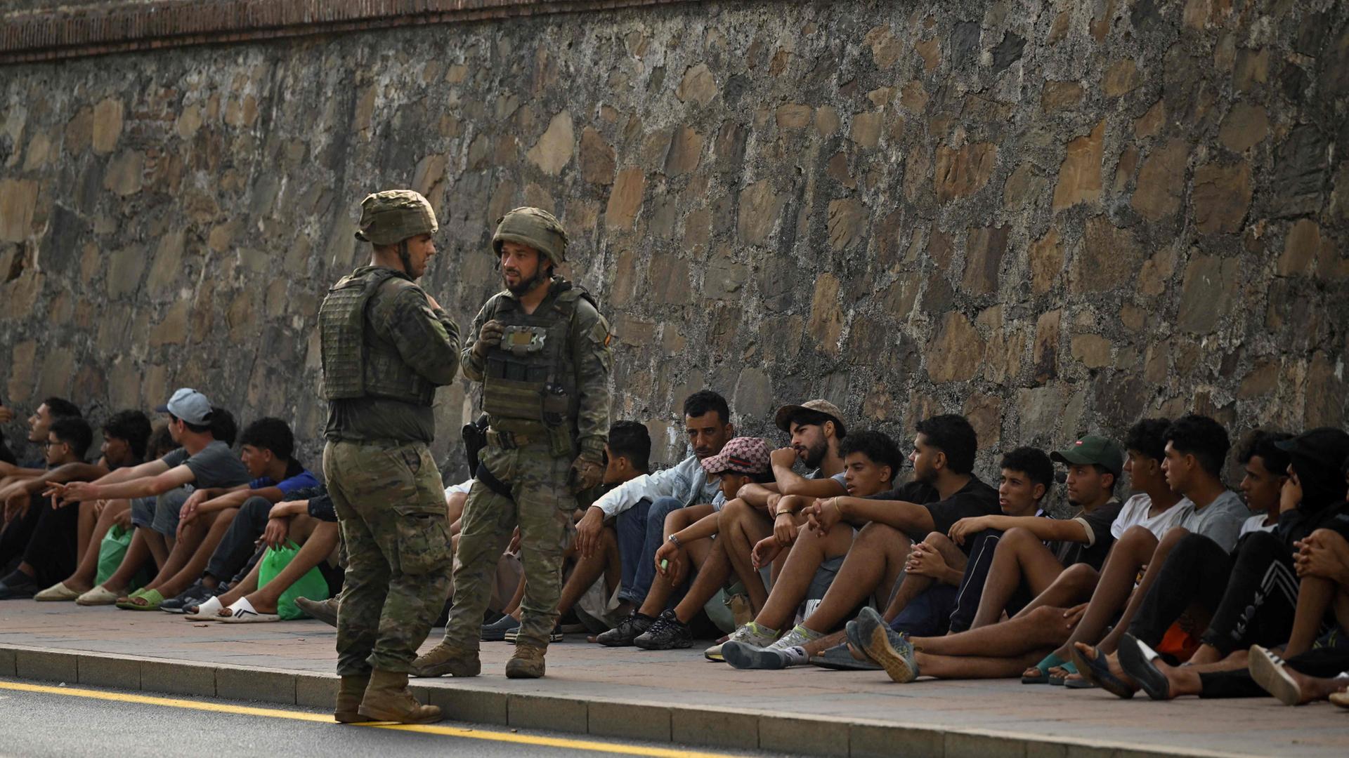 Migranten n Ceuta | AFP