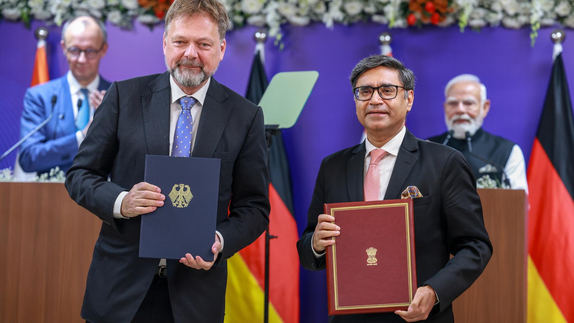 Vertragsunterzeichnung zwischen Deutschland und Indien | EPA