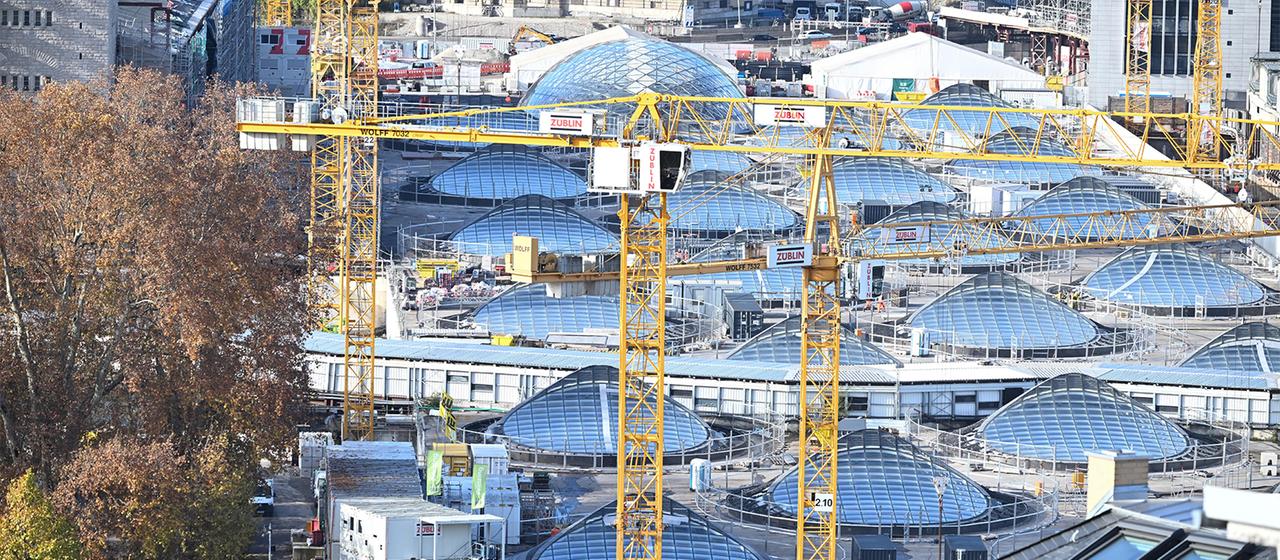 Die Baustelle des Bahnprojekts Stuttgart 21