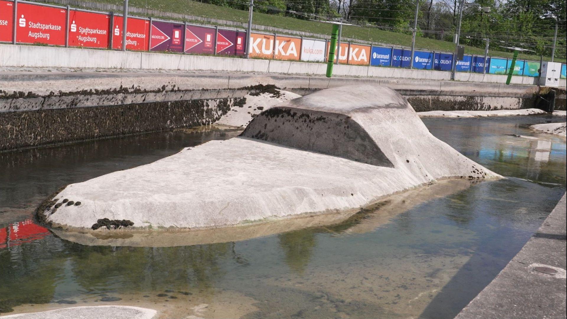 Augsburgs Olympia-Eiskanal steuert auf Rekordtrockenheit zu