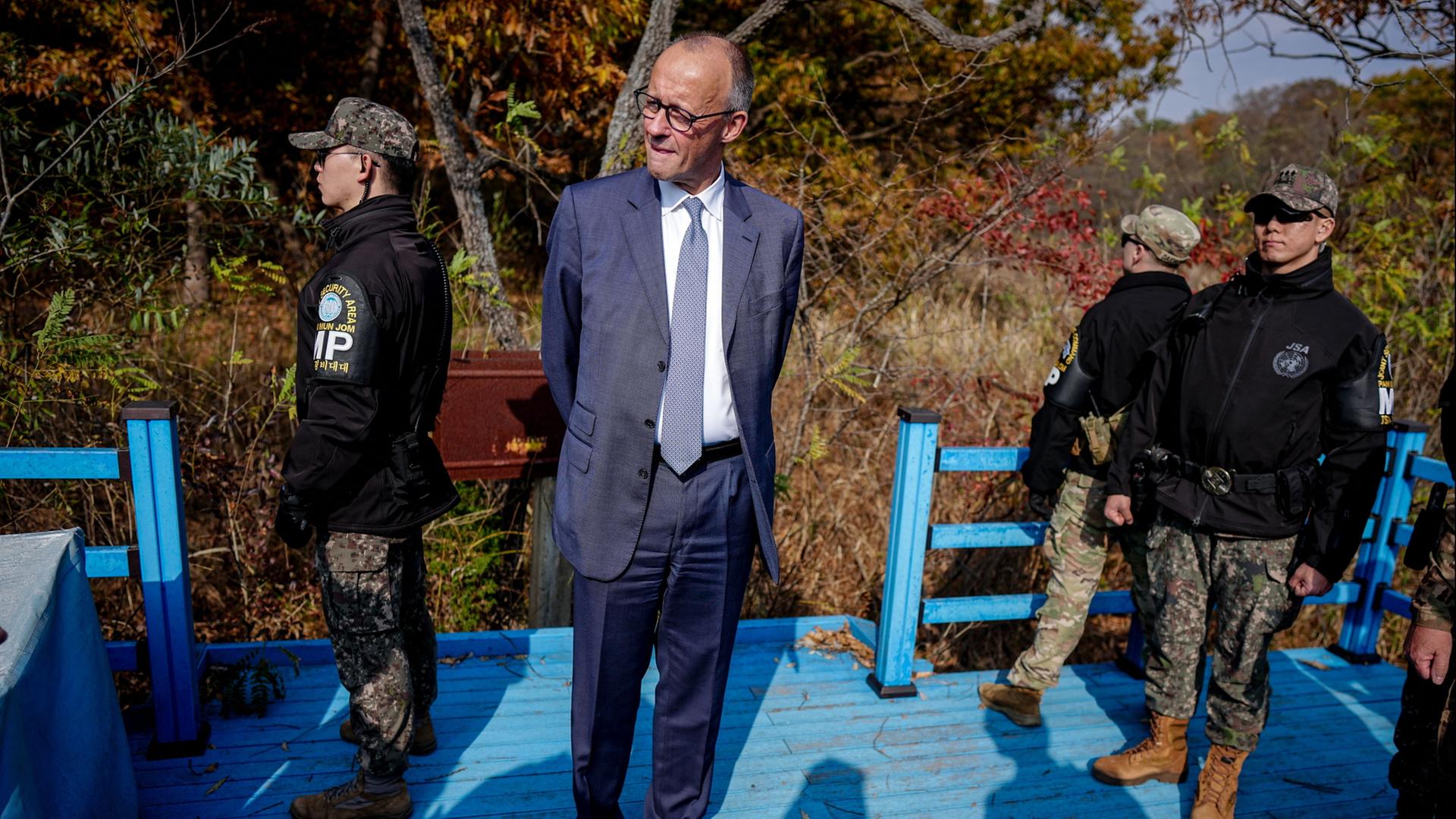 Merz hofft auf friedliche Wiedervereinigung Koreas Merz hofft auf friedliche Wiedervereinigung Koreas