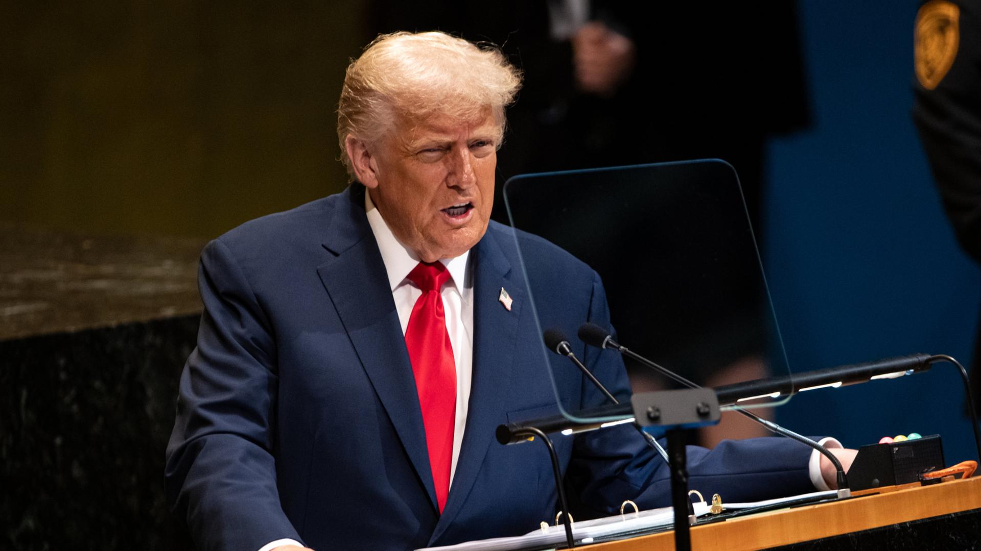 Trump hält eine Rede vor der UN-Vollversammlung | AP