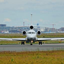 Business Jet des "VW Air Service" am Frankfurter Flughafen Fraport.