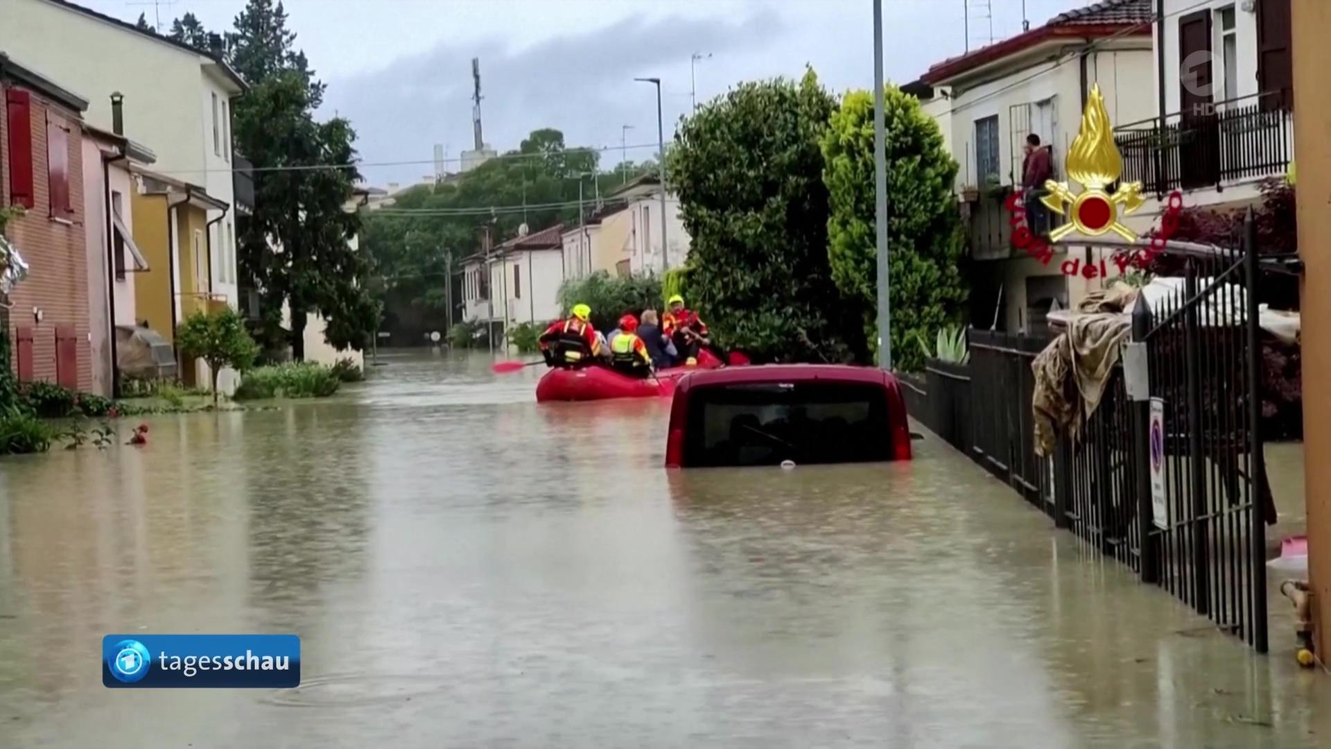 Italien: Fünf Menschen kommen durch Überschwemmungen ums Leben |  tagesschau.de