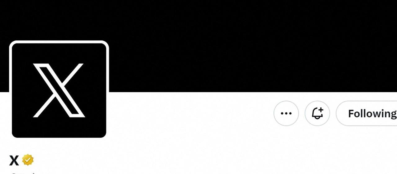 Screenshot des X Accounts mit Haken