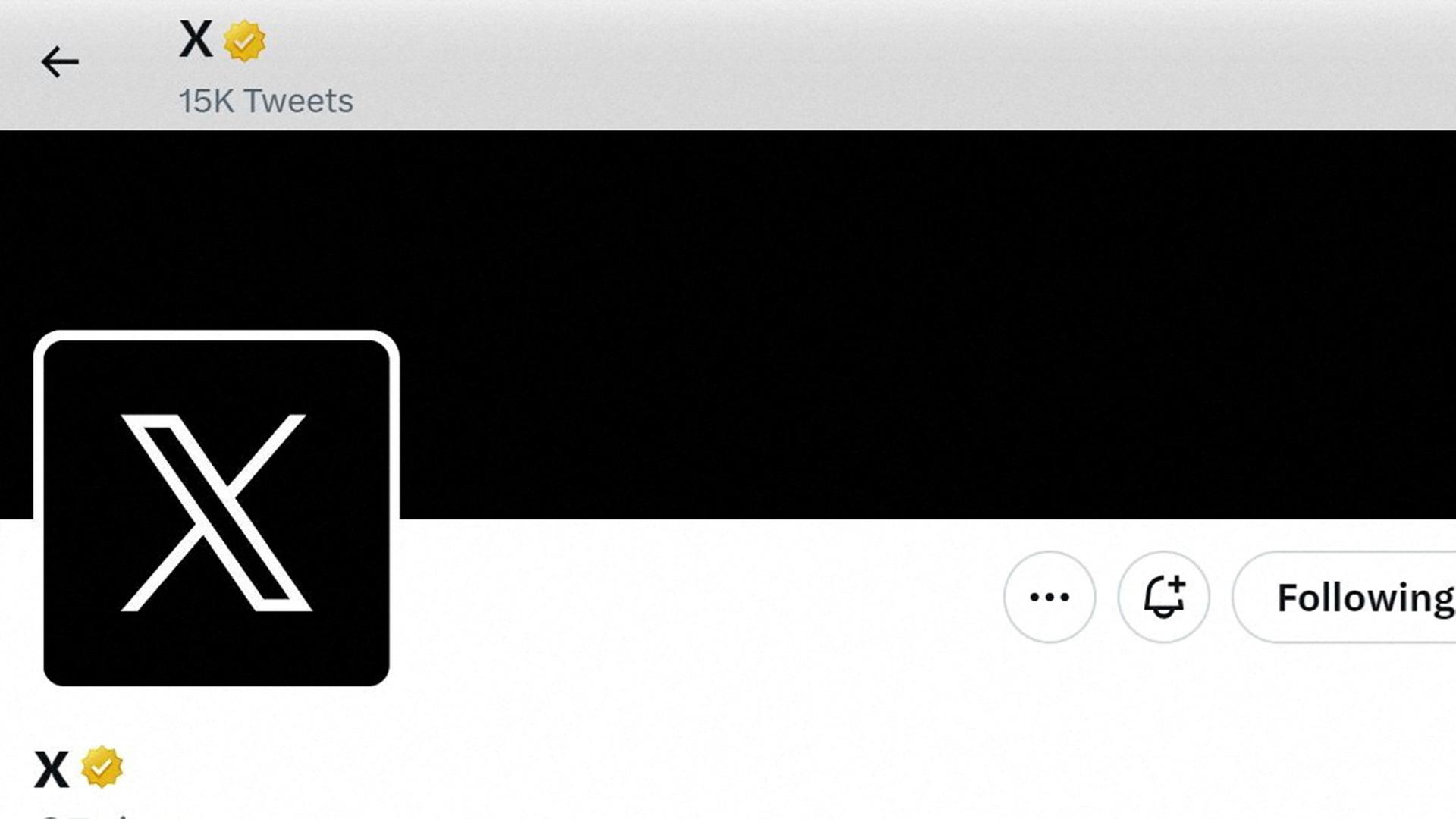 Screenshot des X Accounts mit Haken | via REUTERS